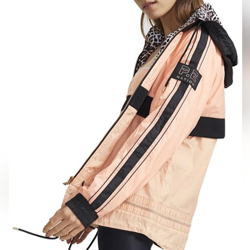 SALE✨️P.E Nation Man Down Jacket Size XS/ Orange/ Athletic Jacket/ Animal Print/